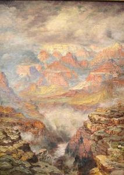 The Grand Canyon Oil Painting by Dey De Ribcowsky