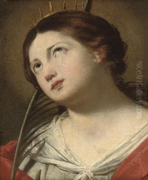 Saint Catherine Of Alexandria Oil Painting by Francesco Pacecco De Rosa