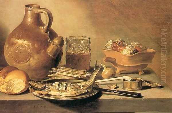 Still-Life 3 Oil Painting by Pieter Claesz.