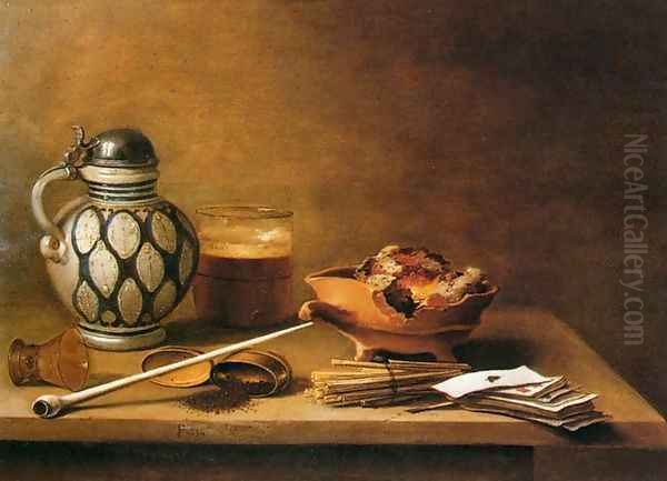 Still-Life 2 Oil Painting by Pieter Claesz.