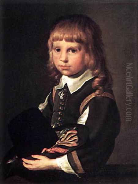 Portrait Of A Child Oil Painting by Pieter Claesz.