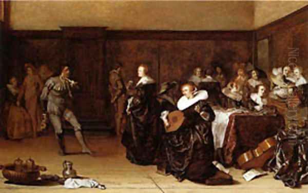 Musical Company 1639 Oil Painting by Pieter Claesz.