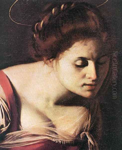 Madonna Palafrenieri (detail) 1606 Oil Painting by Caravaggio