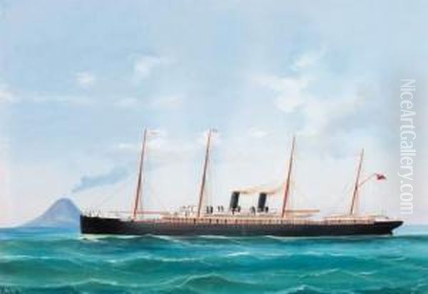 S.s. Chimborazo; And S.s. Orayo Oil Painting by Atributed To A. De Simone