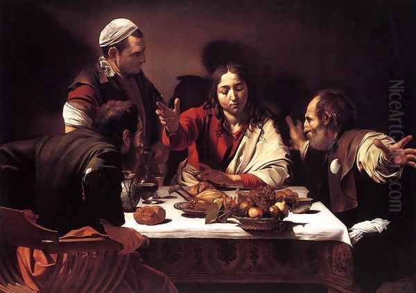 Supper at Emmaus 1601-02 Oil Painting by Caravaggio