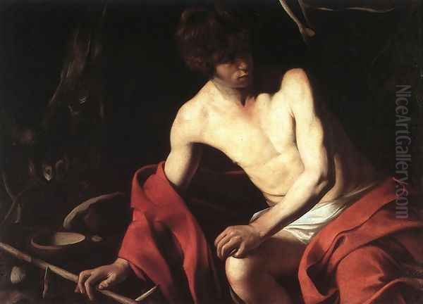 St. John the Baptist 1603-04 Oil Painting by Caravaggio