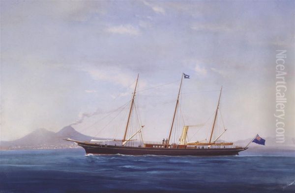 The Steam Yacht Oil Painting by de Simone Tommaso