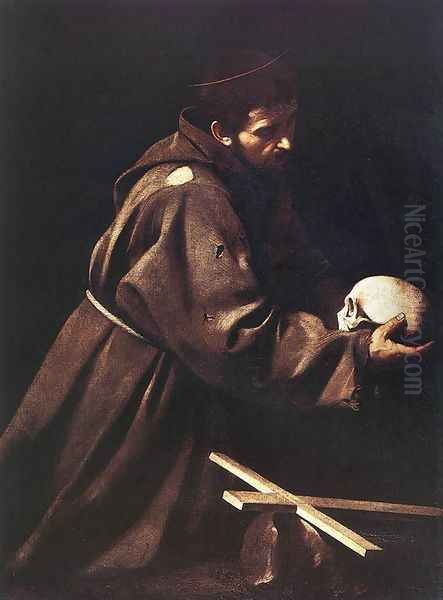 St. Francis c. 1606 Oil Painting by Caravaggio