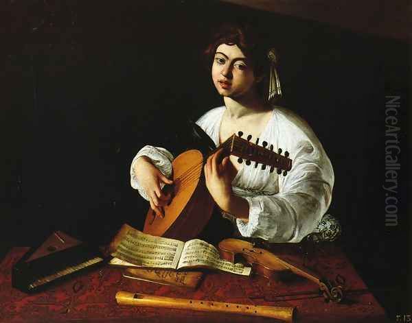 The Lute Player c. 1600 Oil Painting by Caravaggio