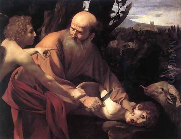 The Sacrifice of Isaac 1601-02 Oil Painting by Caravaggio