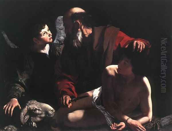 The Sacrifice of Isaac c. 1605 Oil Painting by Caravaggio