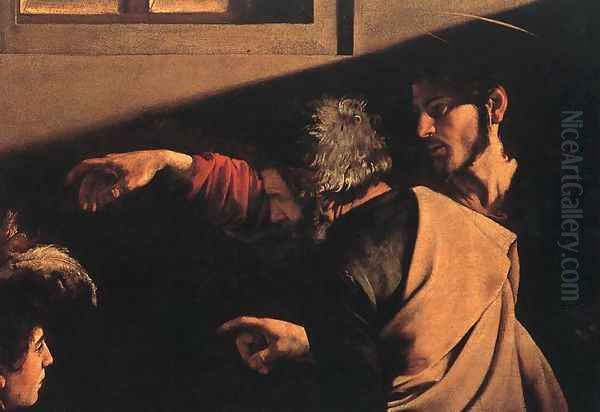 The Calling of Saint Matthew (detail 6) 1599-1600 Oil Painting by Caravaggio