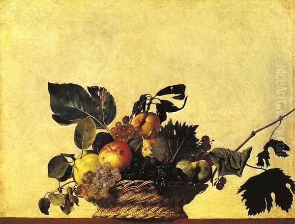 Still Life with a Basket of Fruit Oil Painting by Caravaggio