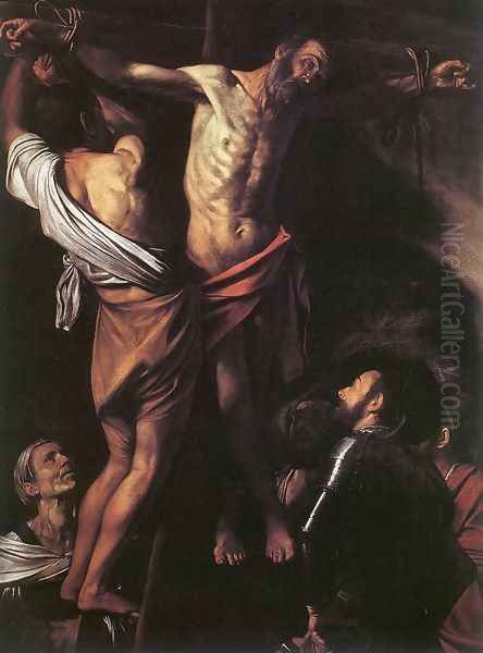 The Crucifixion of St Andrew c. 1607 Oil Painting by Caravaggio