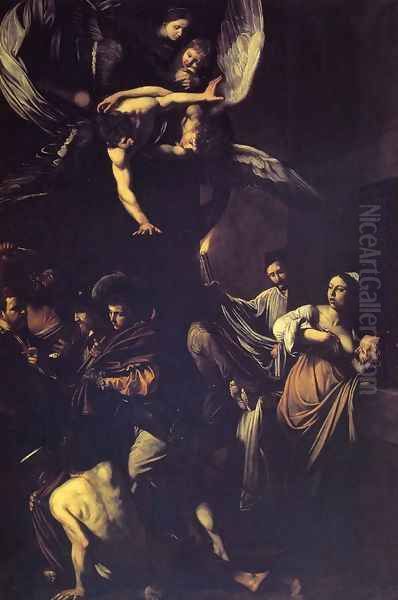 Seven Works of Mercy Oil Painting by Caravaggio