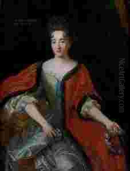 Portrait Presume De La Comtesse De Plelo Oil Painting by Francois de Troy