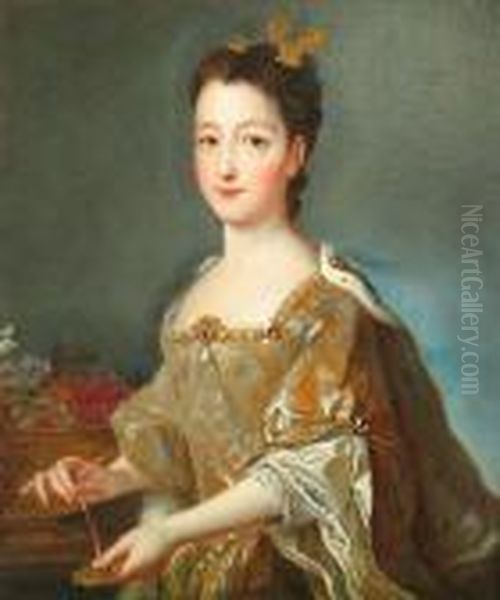 A Portrait Of A Noblewoman Oil Painting by Francois de Troy