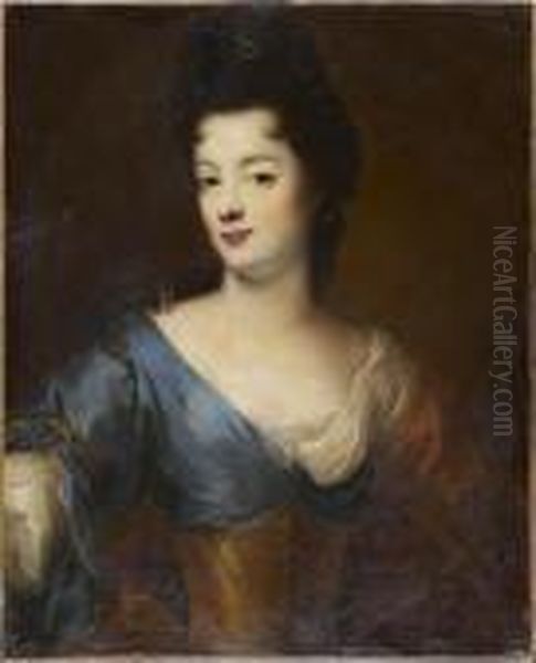 Portrait De Jeune Femme En Buste Oil Painting by Francois de Troy