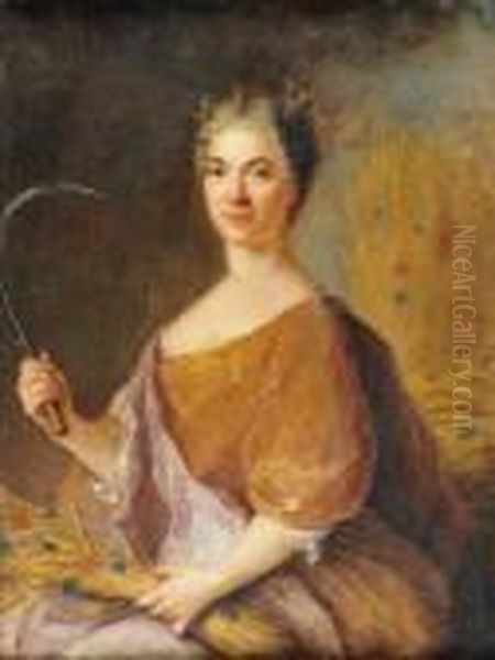 Allegorie De L'ete Ou Jeune Femme En Ceres Oil Painting by Francois de Troy