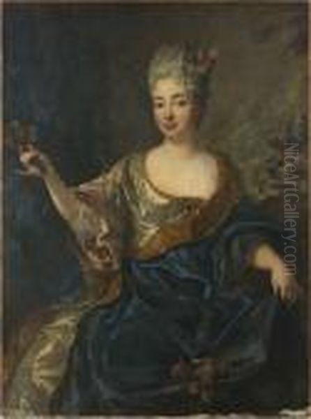 Portrait De Dame Oil Painting by Francois de Troy