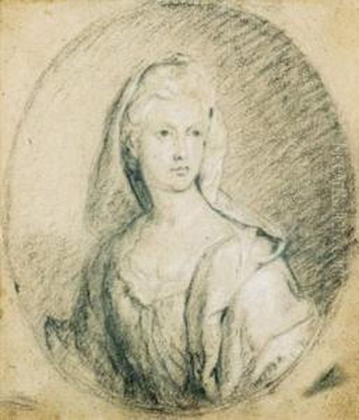 Portrait De Femme Oil Painting by Francois de Troy