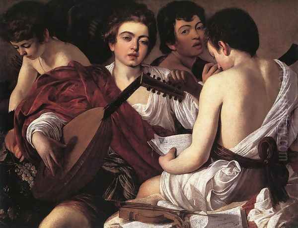 The Musicians 1595-96 Oil Painting by Caravaggio