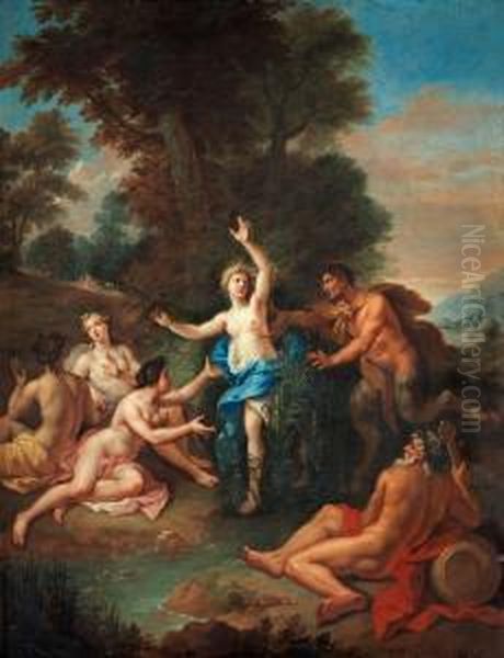 Bacchus. Oil Painting by Jean Francois de Troy