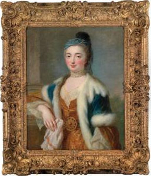 Ritratto Di Dama In Veste Di Sultana Oil Painting by Jean Francois de Troy