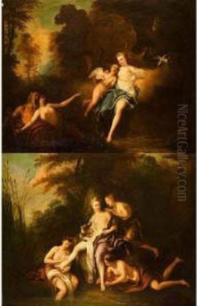 Venus Et L'amour Oil Painting by Jean Francois de Troy