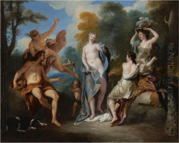 The Judgment Of Paris Oil Painting by Jean Francois de Troy