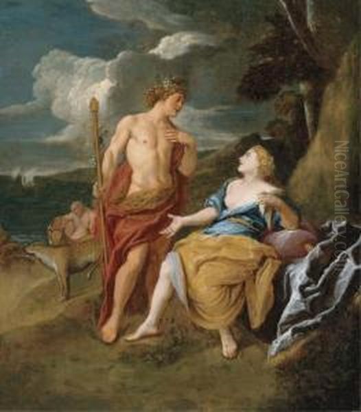 Bacchus And Ariadne Oil Painting by Jean Francois de Troy