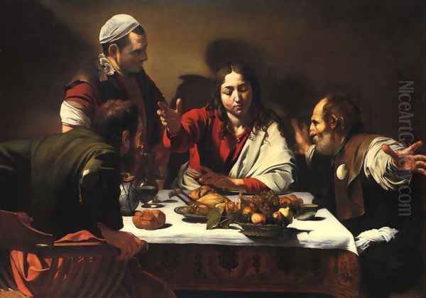 The Supper at Emmaus, 1601 Oil Painting by Caravaggio