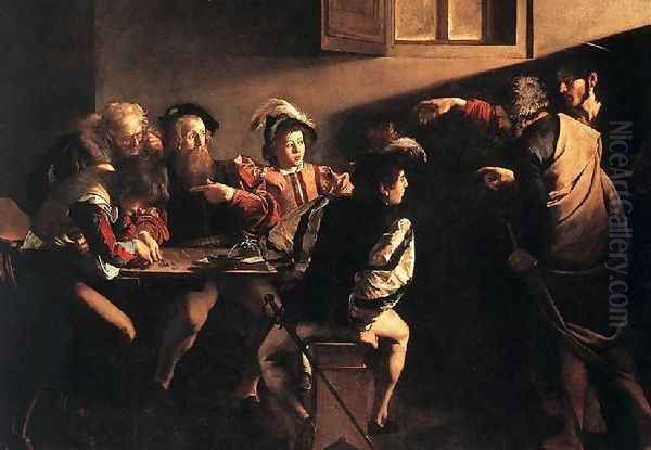 The Calling of Saint Matthew Oil Painting by Caravaggio