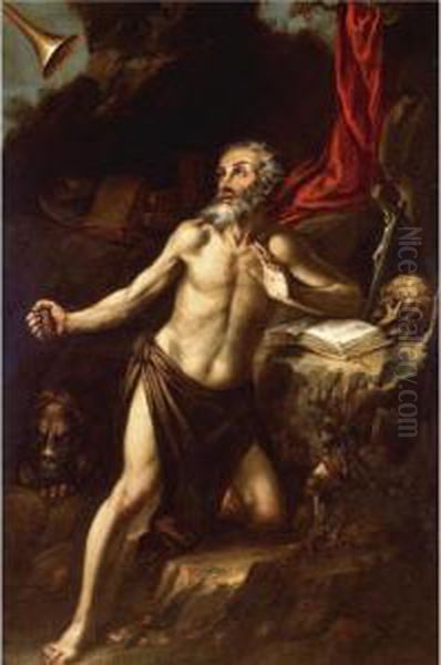 Saint Jerome Oil Painting by Juan De Valdes Leal