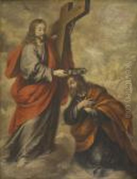 La Coronacion De San Jose Oil Painting by Juan De Valdes Leal