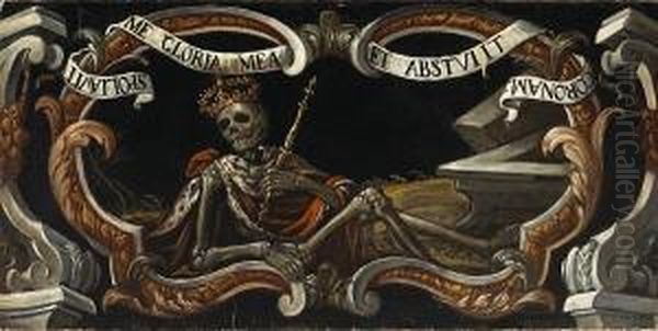 An Allegory Of Mortality; Also A Companion Painting Of The Same Subject (a Pair) Oil Painting by Juan De Valdes Leal