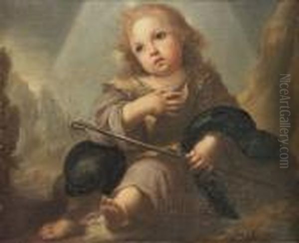 The Good Shepherd Oil Painting by Juan De Valdes Leal