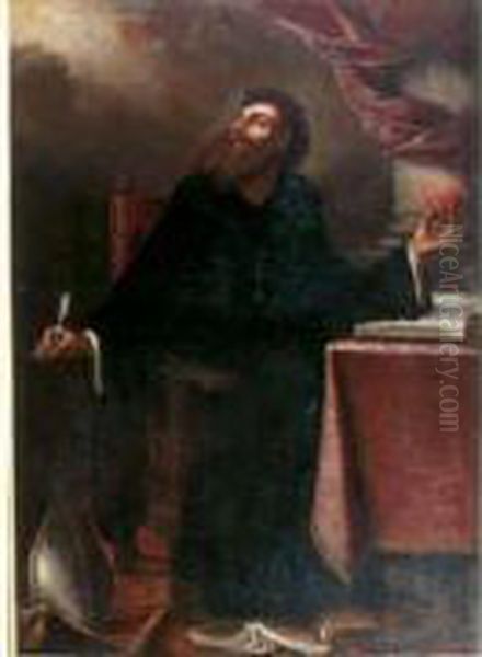 Saint Augustin Oil Painting by Juan De Valdes Leal