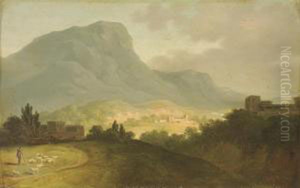 Un Paysage En Italie Oil Painting by Pierre-Henri de Valenciennes