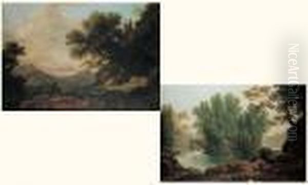 Paysage Classique Dans La Campagne Romaine Oil Painting by Pierre-Henri de Valenciennes