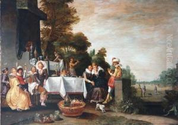 Untitled Oil Painting by Esaias Van De Velde