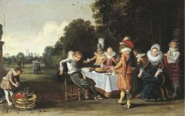 The Prodigal Son Oil Painting by Esaias Van De Velde