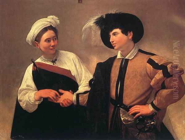 Fortune Teller (La buona ventura) Oil Painting by Caravaggio