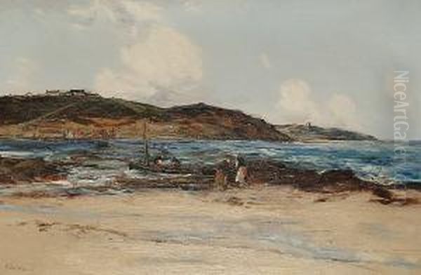 The Haven Under The Hill Oil Painting by Joseph Vickers De Ville