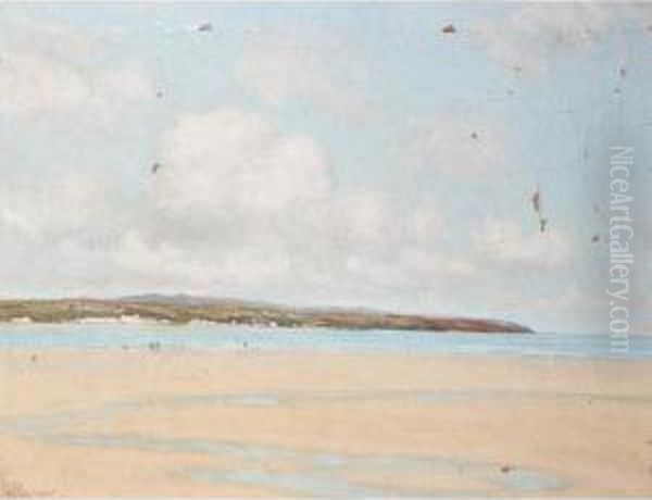 The Welsh Coast Oil Painting by Joseph Vickers De Ville