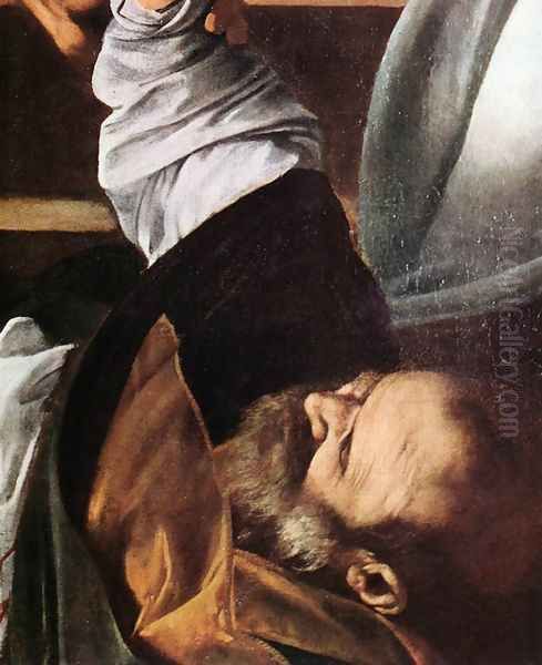 The Martyrdom of St Matthew (detail 3) 1599-1600 Oil Painting by Caravaggio