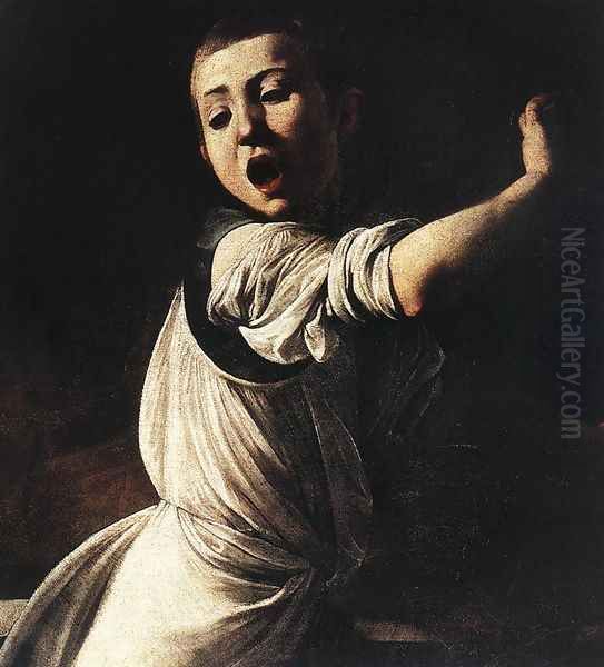 The Martyrdom of St Matthew (detail 5) 1599-1600 Oil Painting by Caravaggio