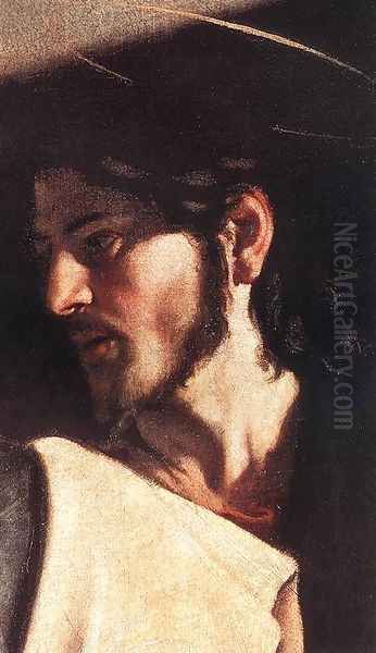 The Calling of Saint Matthew (detail 7) 1599-1600 Oil Painting by Caravaggio