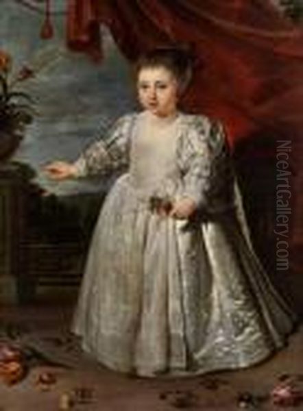 Portrait Der Tochter Des Kunstlers Oil Painting by Cornelis De Vos