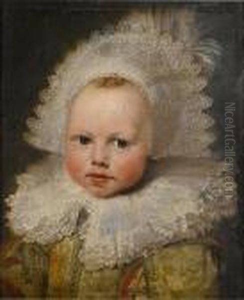 Portrait Of A Young Girl Oil Painting by Cornelis De Vos